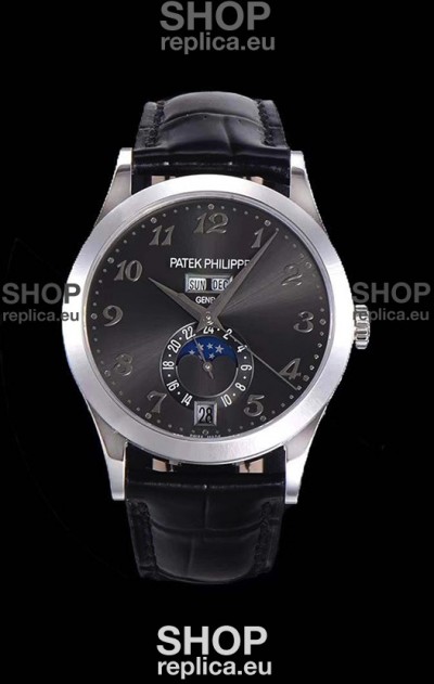 Patek Philippe Annual Calendar 5396-012 Complications Swiss Replica Watch in Grey Dial 