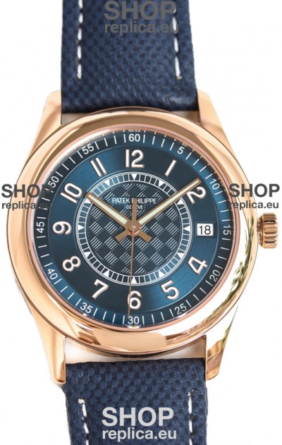 Patek Philippe Calatrava 6007R Blue Dial Rose Gold 1:1 Mirror Replica Watch