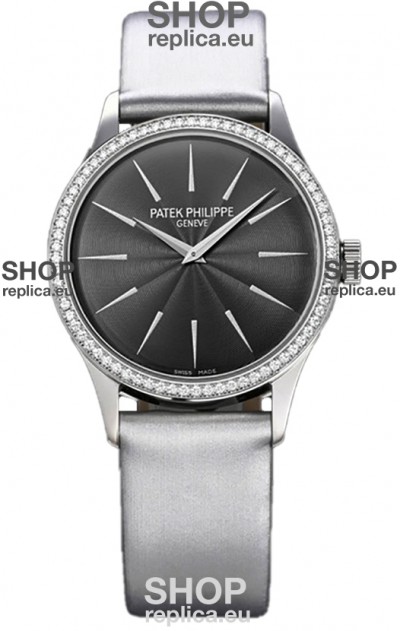 Patek Philippe Calatrava 4997 Ladies Steel Case Grey Dial with Swiss Automatic Movement Watch