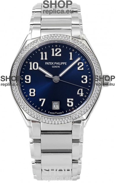 Patek Philippe Twenty-4 Blue Dial 904L Steel Casing 1:1 Mirror Replica Watch 36MM