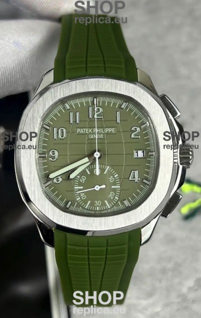 Patek Philippe Aquanaut 5968A Green Dial Chronograph 1:1 Mirror Replica Watch