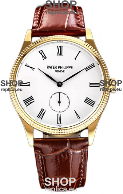 Patek Philippe Calatrava 5119G Yellow Gold Casing 1:1 Mirror Replica Watch 