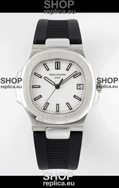 Patek Philippe Nautilus 5711/1A-011 1:1 Mirror Swiss Replica Watch in White Dial 904L Steel