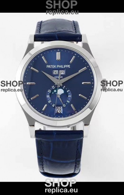 Patek Philippe Annual Calendar 5396 Complications Swiss Replica Watch in Blue Dial