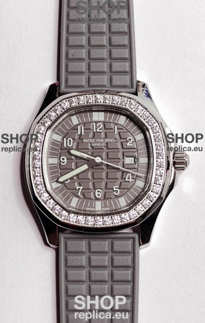 Patek Philippe Super Clone Aquanaut LUCE 5069-001 Quartz in Grey Dial 35MM
