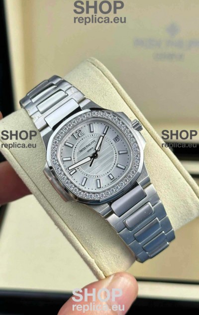Patek Philippe Nautilus Super Clone 7010 32MM 1:1 Mirror Replica Steel Dial 