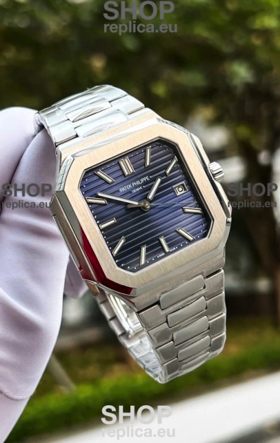 Patek Philippe Cubitus 5821 904L Steel Casing Blue Dial Swiss Replica Watch 