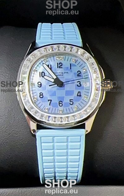 Patek Philippe Super Clone Aquanaut LUCE 5072-001 Automatic in Blue Dial 35MM