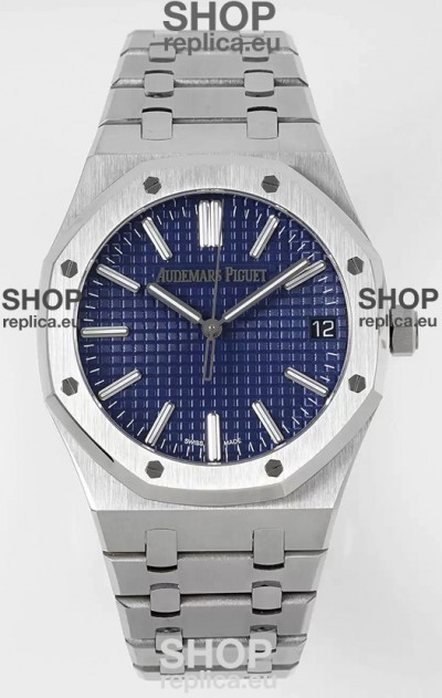 Audemars Piguet Royal Oak 15510 41MM 50th Anniversary Blue Dial 904L Steel 1:1 Mirror Replica