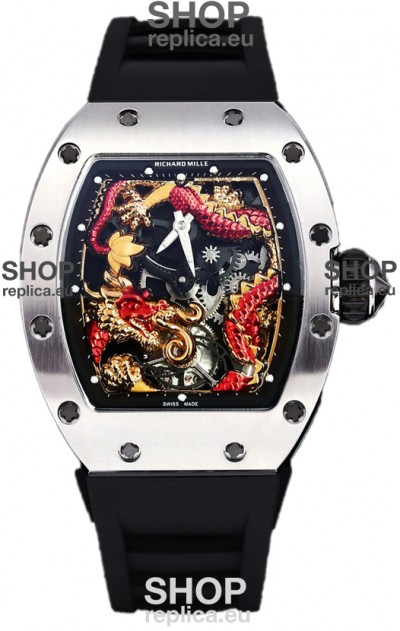 Richard Mille RM057 Dragon Dial Stainless Steel Watch in Swiss Automatic Movement