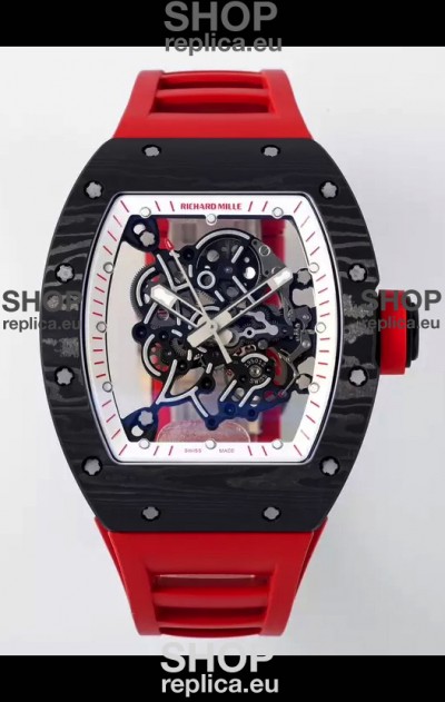 Richard Mille RM055 Black Carbon Casing 1:1 Superclone Genuine Tourbillon Watch 