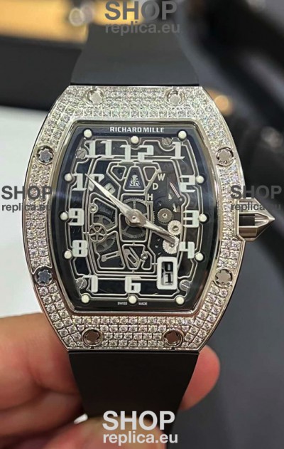 Richard Mille RM67-01 Diamonds Titanium Casing 1:1 Swiss Replica Watch 