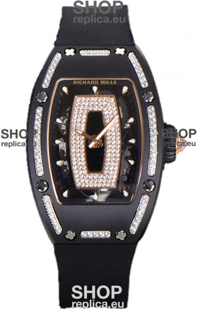 Richard Mille RM007 Black Ceramic Automatic Superclone Swiss Replica Watch