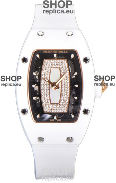 Richard Mille RM007 White Ceramic Automatic Superclone Swiss Replica Watch