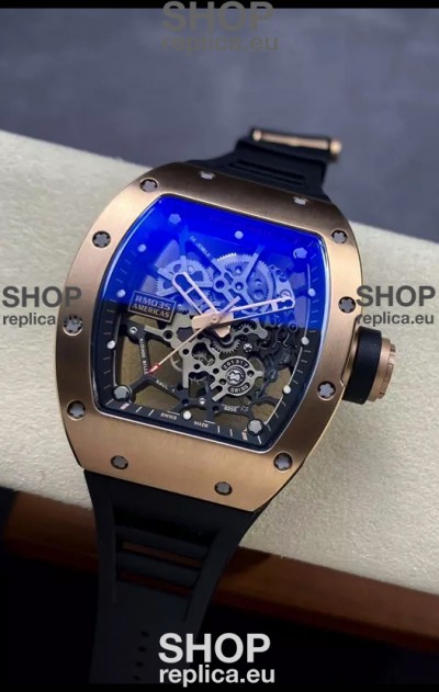 Richard Mille RM035 AMERICAS Rose Gold Casing 1:1 Swiss Replica Watch 