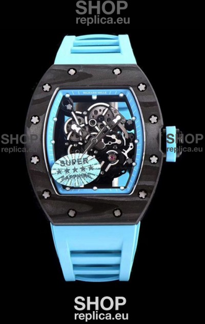 Richard Mille RM055 Blue Legend Carbon Casing Swiss Replica Watch 