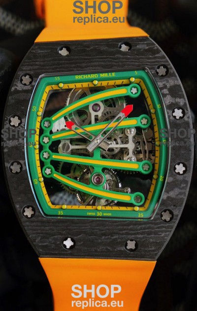 Richard Mille RM59-01 Genuine Tourbillon Movement in Black NTPT Carbon Casing
