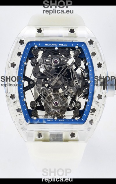 Richard Mille Super Clone 56-01 Transparent Sapphires Casing with Genuine Tourbillon Watch