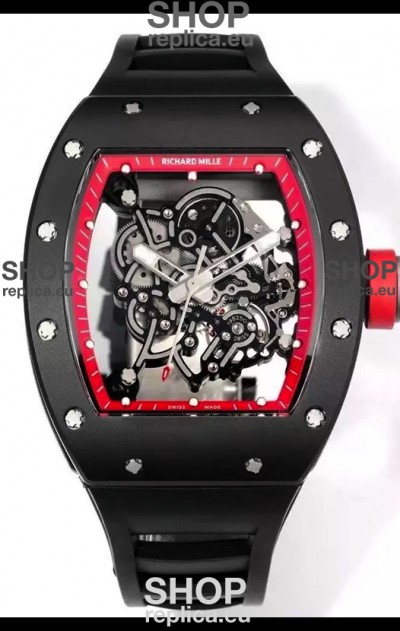 Richard Mille Super Clone RM055 Ceramic Casing with Genuine Tourbillon Watch 