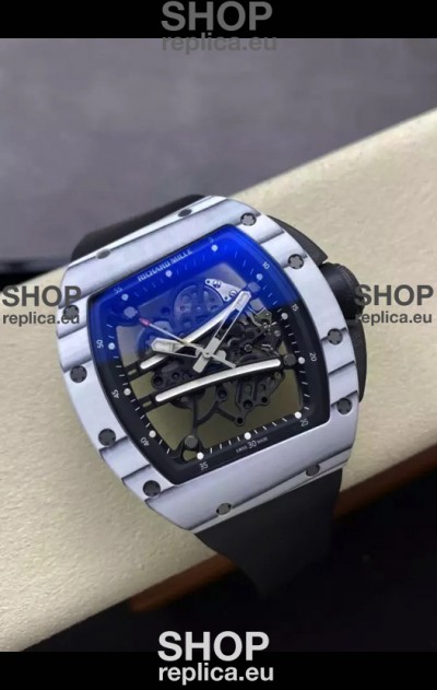 Richard Mille Super Clone RM61-01 Yohan Blake White Quartz NTPT Casing Tourbillon Movement 