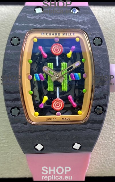 Richard Mille RM-07 Bon Bon Carbon Casing Ladies 1:1 Swiss Replica Watch