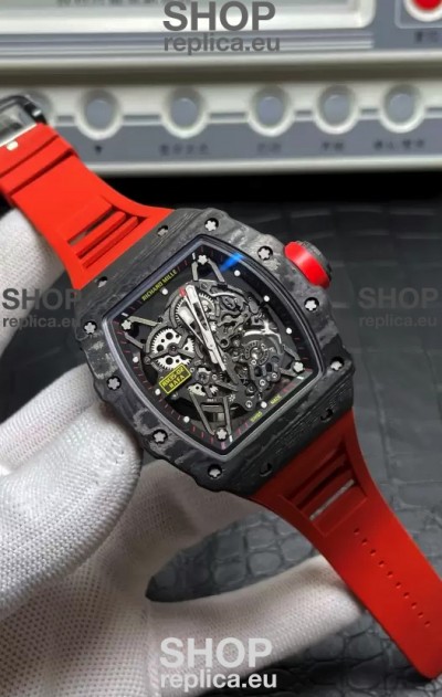 Richard Mille RM35-02 Rafael Nadal Carbon Fiber Casing with Genuine Tourbillon Super Clone Watch