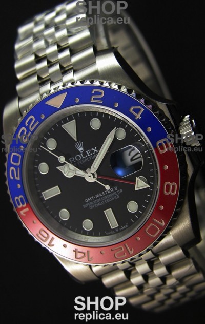 Rolex GMT Masters II 116719BLRO Pepsi Bezel ETA 2836 Movement Swiss Replica - Ultimate 904L Steel Watch