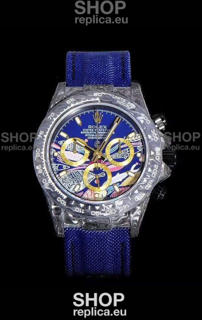 Rolex Daytona CHRONUSART Forged Cabon Casing 1:1 Mirror Replica Multicolored Dial