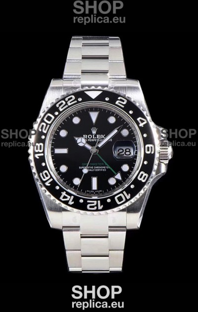 Rolex GMT Master II 116710LN Ceramic Bezel Cal.3186 Movement Swiss Replica - Ultimate 904L Steel Watch