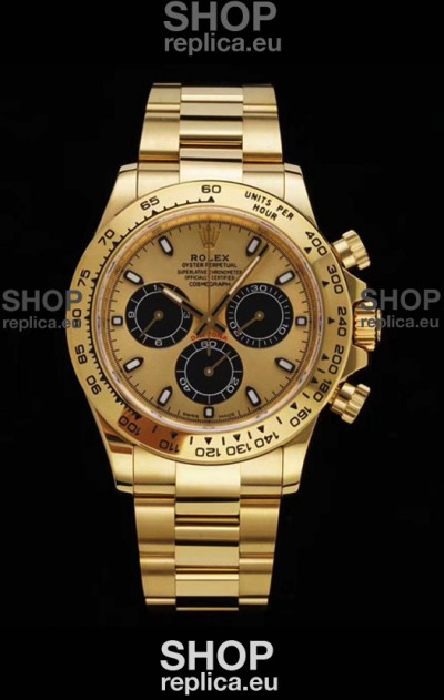 Rolex Daytona 116508 Yellow Gold Original Cal.4130 Movement - 1:1 Mirror 904L Steel Watch