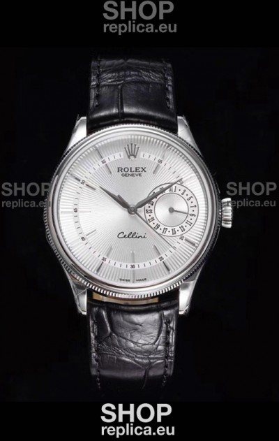 Rolex Cellini Date Ref#50519 Replica 1:1 Mirror 904L Steel Watch White Dial
