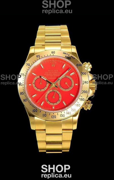 Rolex Daytona 116508 Yellow Gold Original Cal.4130 Movement - 1:1 Mirror 904L Steel Watch