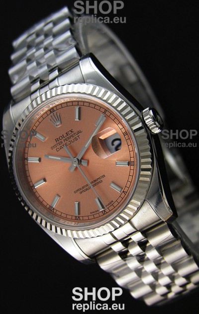 Rolex Datejust Japanese Replica Watch - Champange Dial in 36MM with Jubilee Strap