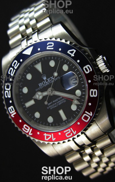 Rolex GMT Masters Japanese Replica Movement Watch in Jubilee Strap