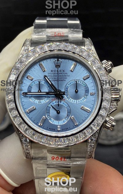 Rolex Cosmograph Daytona M116506-0002 ICE BLUE Dial Original Cal.4130 Movement - Ultimate 904L Steel Watch