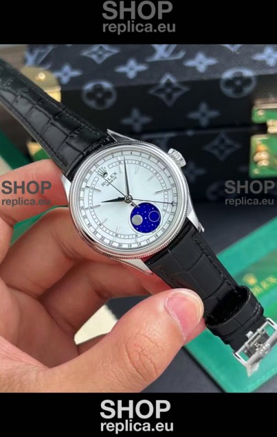 Rolex Cellini Moonphase 904L Stainless Steel REF# 50535 Swiss Replica Watch