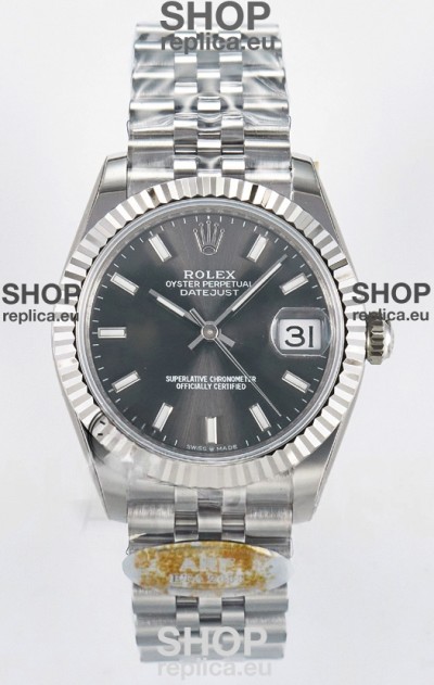 Rolex Super Clone Datejust ETA 2688 Movement 31MM Stainless Steel Case Grey Dial Watch