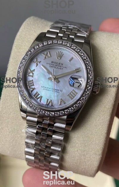 Rolex Datejust 278384 31MM Swiss Replica in 904L Steel in Pearl Dial - 1:1 Mirror