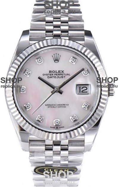 Rolex Datejust 126334 41MM ETA3235 72 Hours Power Pearl Dial Jubilee 1:1 Mirror Replica