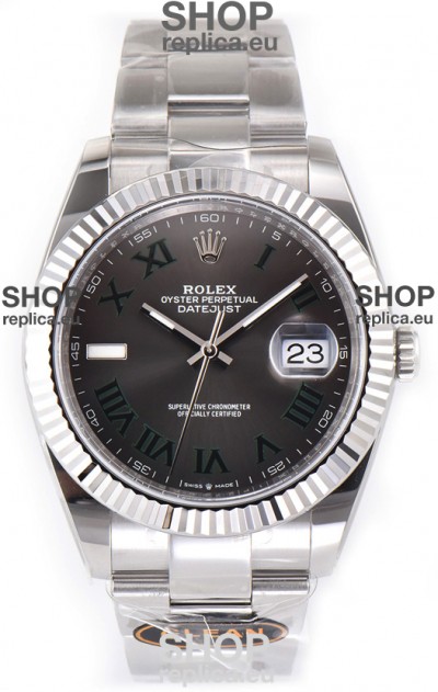 Rolex Datejust 126334 Wimbledon 41MM ETA3235 Slate Dial 72 Hours Power 1:1 Mirror Replica