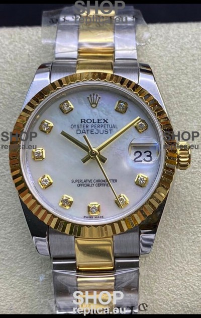 Rolex Datejust 278273 31MM Swiss Replica in 904L Steel in White Pearl Dial - 1:1 Mirror Replica