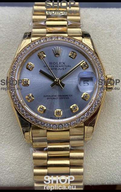 Rolex Datejust 31MM Swiss Watch in 904L Steel Yellow Gold Watch 1:1 Mirror Replica