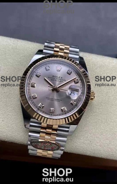 Rolex Datejust Cal.3235 Movement 1:1 Mirror Replica 904L Steel 41MM - Two Tone Rose Gold 