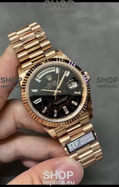 Rolex Day Date Presidential 18K Rose Gold Watch 40MM - Eisenkiesel Dial 1:1 Mirror Quality