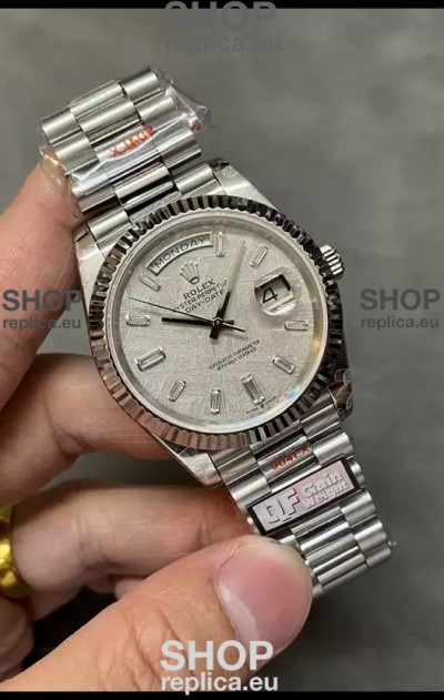Rolex Day Date Presidential 904L Steel 40MM - Grey Dial 1:1 Mirror Quality Watch