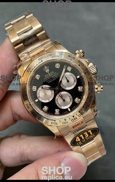 Rolex Daytona REF.126505 Cal 4131 1:1 Swiss Replica Watch - 904L Steel Rose Gold 