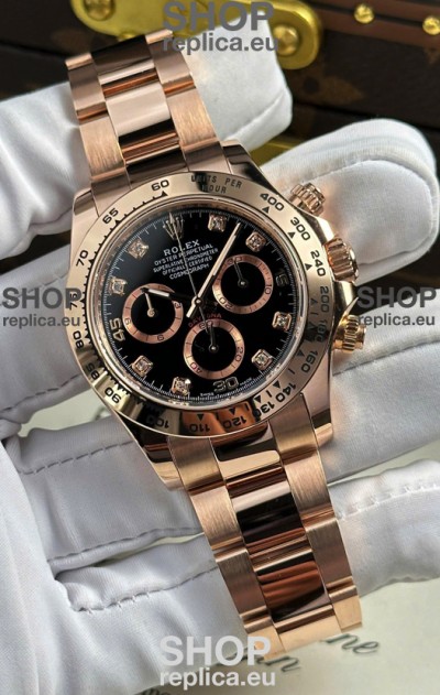 Rolex Daytona Super Clone REF.126505 Cal 4131 1:1 Swiss Replica Watch - 904L Steel Rose Gold