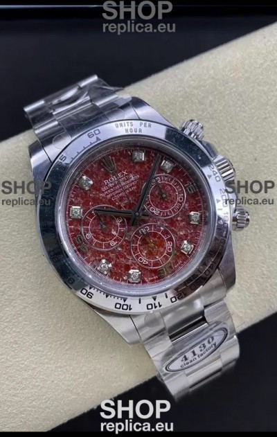 Rolex Cosmograph Daytona Grossular Rubellite Dial Original Cal.4130 Movement - 904L Steel Watch