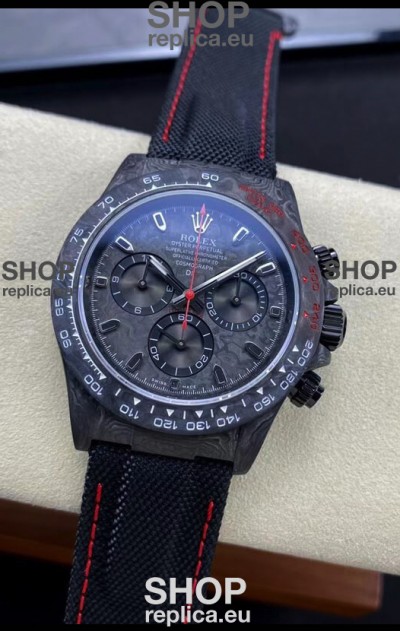Rolex Daytona DiW All Black Carbon Edition Watch - Forged Cabon Casing 1:1 Mirror Replica
