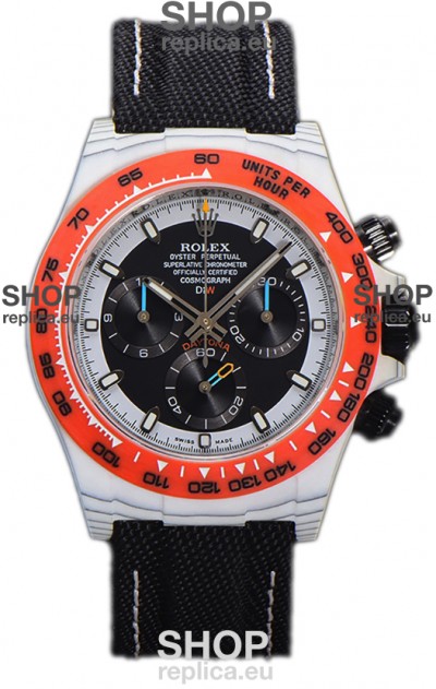 Rolex Cosmograph Daytona DiW OCELLARIS Edition White Carbon Fiber Watch - Cal.4130 Movement